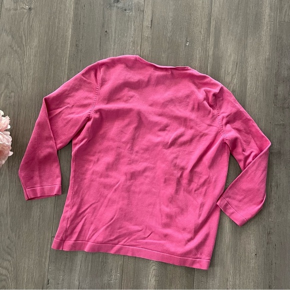 Ralph Lauren Pink 2 Piece Silk Cardigan & Top Set - Picture 4 of 5